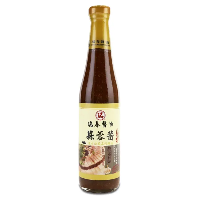 【西螺瑞春醬油】蒜蓉醬油膏(420ml/瓶)