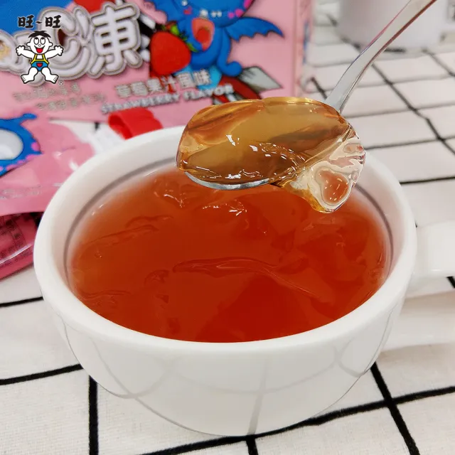 【旺旺】吸C凍可吸果凍-草莓果汁風味 90G*6入/盒