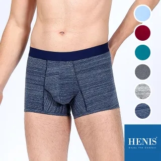 【HENIS】韓系高人氣 時尚舒適棉四角褲(貼身/多色/機能)