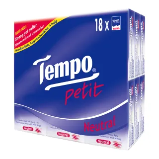 【TEMPO】4層加厚紙手帕 迷你袖珍包(天然無香/18包裝)