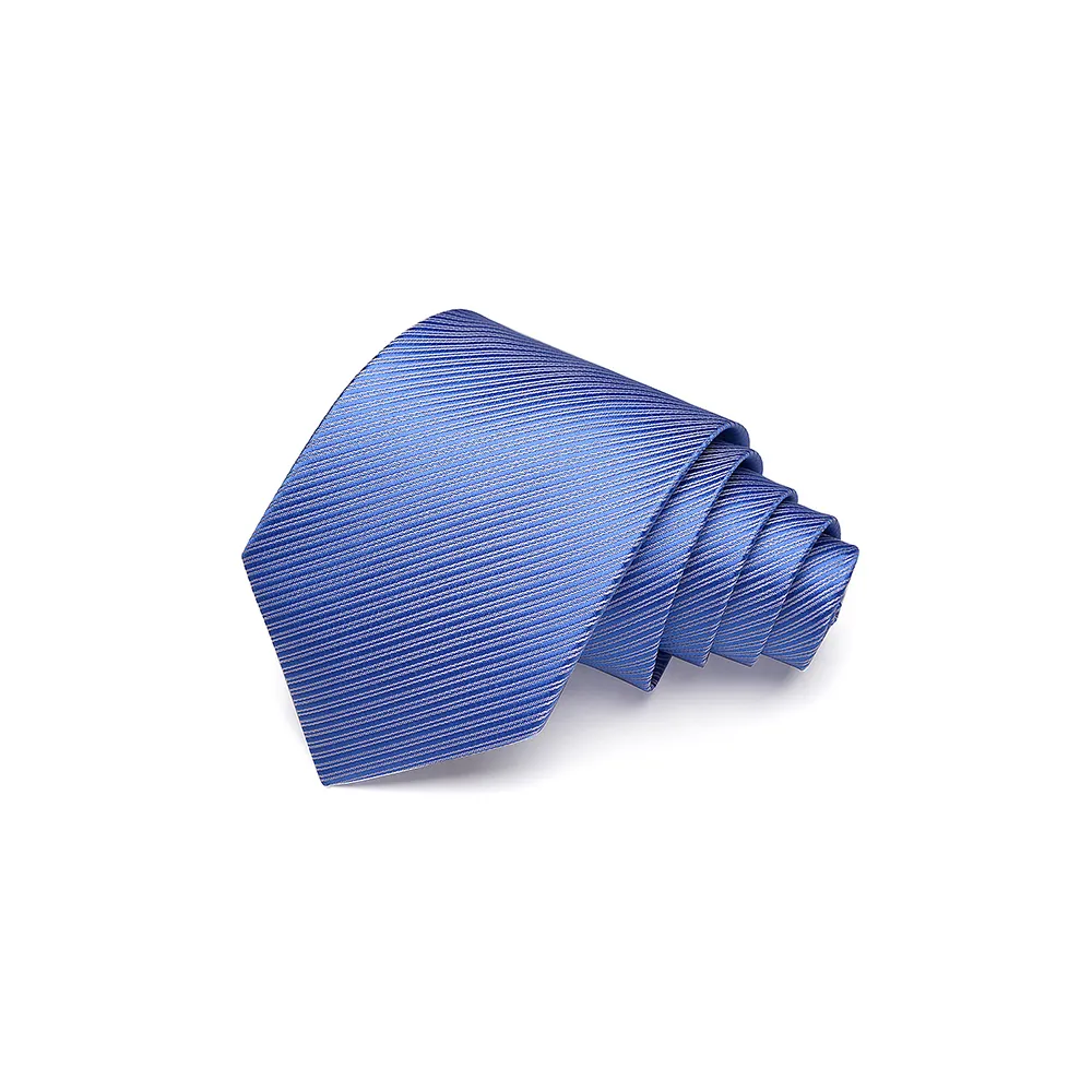 【拉福】領帶寬版領帶8cm防水領帶手打領帶(天藍)