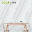 【YOLE 悠樂居】廚房自黏耐高溫防汙防油加厚壁貼-石紋200cm(5種款式)