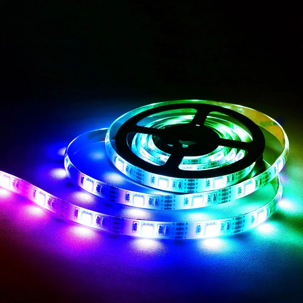 【aibo】LIM7 USB高亮度黏貼式 RGB全彩LED防水軟燈條(100cm/1米)