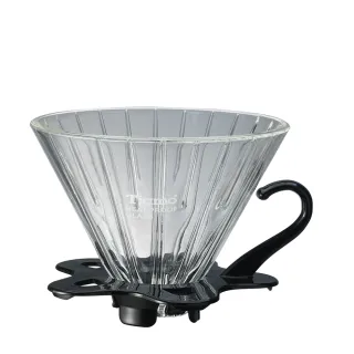 【Tiamo】V01 可拆式玻璃咖啡濾杯組-直線紋-附量匙-五色(HG5358)
