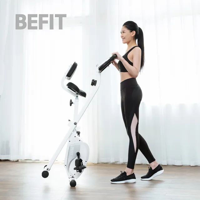 【BEFIT 星品牌】美國規格 磁控健身車 飛輪車 UPRIGHT BIKE(靜音健身腳踏車 磁控飛輪)