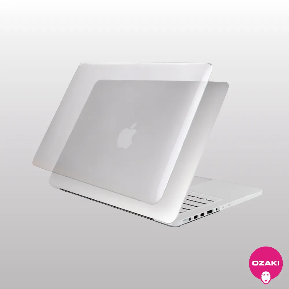 【OZAKI】O!macworm TighSuit MacBook Retina 13吋 2012-2015 透明亮面保護殼(保護殼)