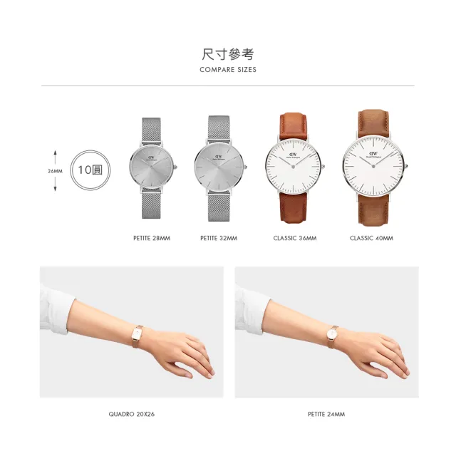 【Daniel Wellington】DW 手錶 Petite Cornwall 32mm寂靜黑織紋錶-玫瑰金框(DW00100215)