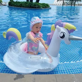【SWIMFLOW】寶寶泳圈 兒童造型坐圈 泳圈(寶寶 嬰兒 兒童 動物 坐圈 浮圈 泳圈 游泳圈 充氣 幼兒 坐式)