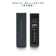 【Daniel Wellington】DW 錶帶 Classic Reading 爵士黑壓紋真皮錶帶-銀(DW00200028)