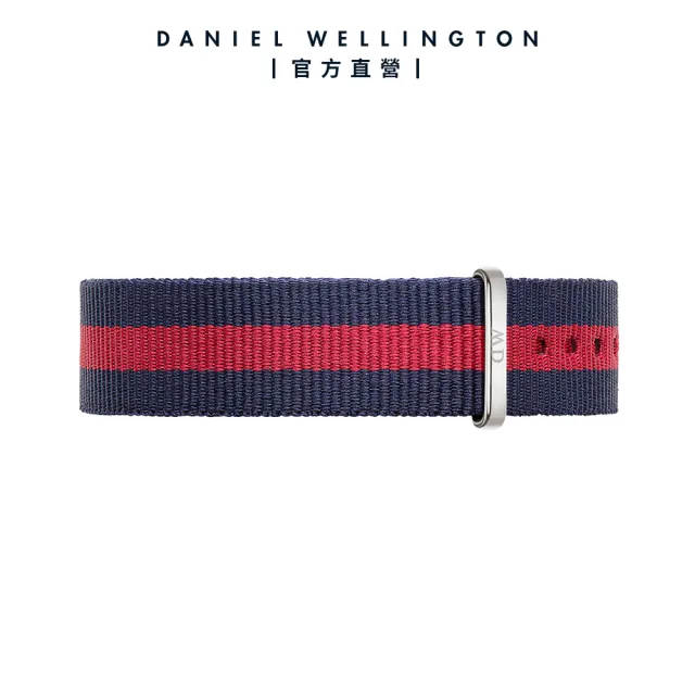 【Daniel Wellington】DW 錶帶 Classic Oxford 藍紅織紋錶帶(DW00200001)