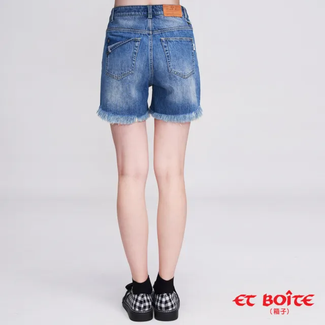 【BLUE WAY】飄點破高腰短褲 - ET BOiTE 箱子