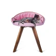 【crazypaws 瘋狂爪子】K.1寵物傢俱 Muller 穆勒公主-粉紅-實木腳架寵物窩(寵物家具/寵物床/寵物窩)