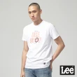 【Lee 官方旗艦】男裝 短袖T恤 / UR BIKESHOP 輪胎 經典白 標準版型(LL190068K14)