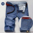 【Boni’s】薄款寬鬆牛仔五分褲 M-2XL(深藍色 / 淺藍色)