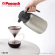 【日本孔雀Peacock】真空斷熱不鏽鋼保溫壺保溫瓶 1.5L-原鋼色(一鍵按壓出水)