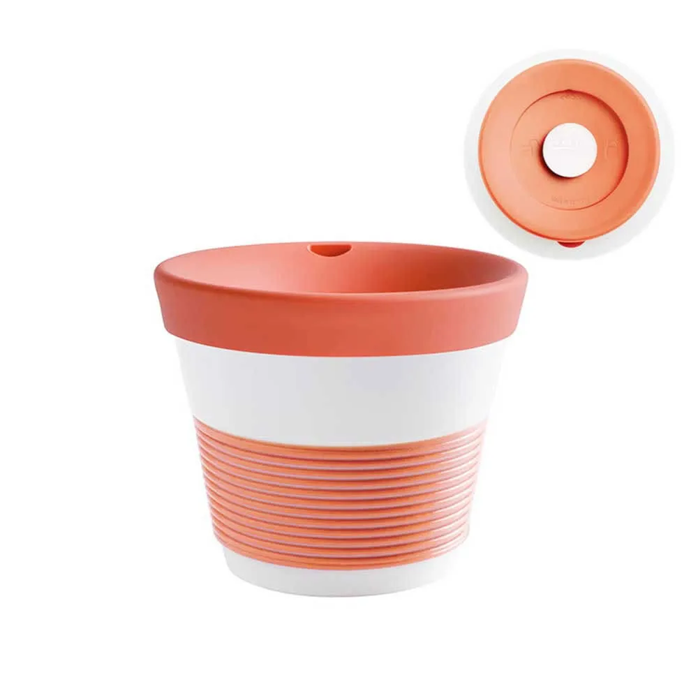 【KAHLA】Lisa Keller設計師款Cupit玩色系列實用230ML點心杯--夕陽橘(環保隨行杯)