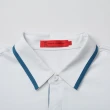 【ROBERTA 諾貝達】台灣製 抗UV 純棉修身短袖POLO棉衫(白色)