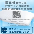 【Dr.Air透氣專家】1入-台灣製彈力網布水洗QQ枕頭 高澎軟纖維綿枕(可以洗的枕頭)