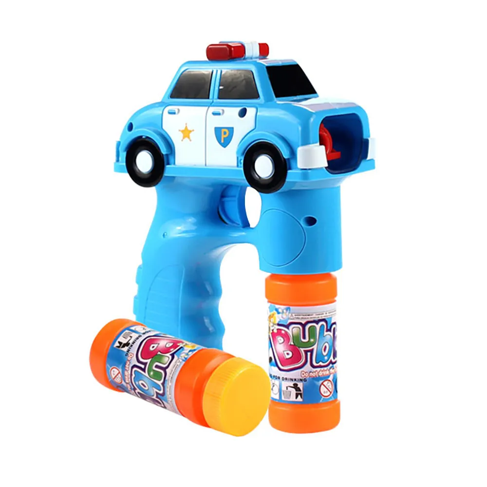 【888ezgo】警察車造型連續式電動泡泡槍（有LED燈+音樂）