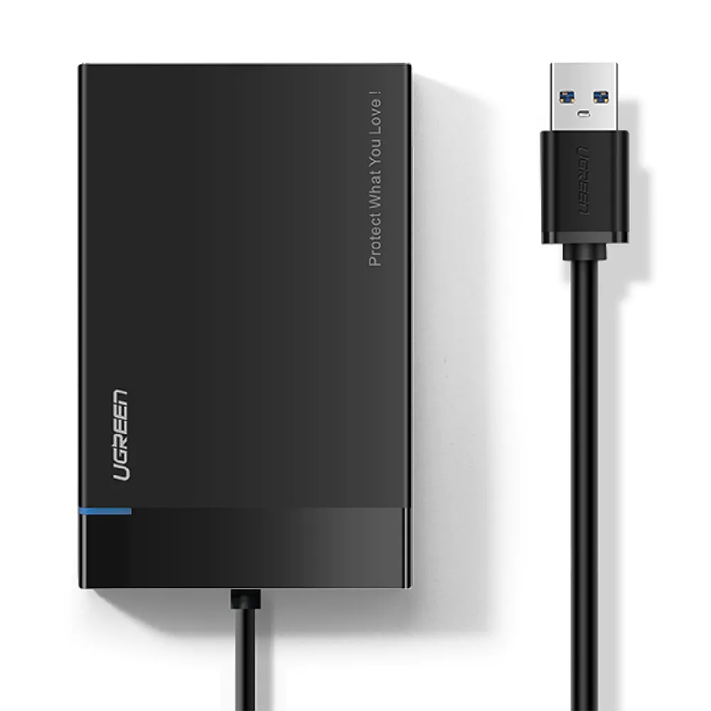 【綠聯】50cm  2.5吋USB3.0隨身硬碟外接盒 黑色 UASP版