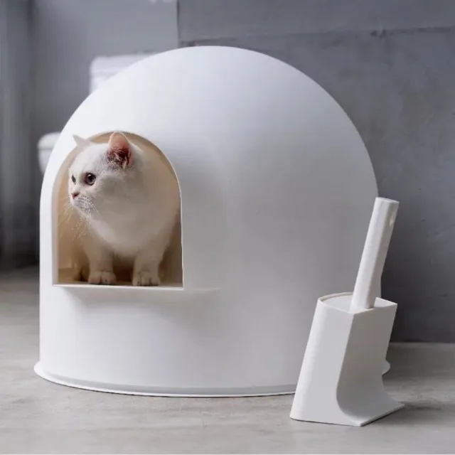 【pidan】雪屋貓砂盆-便盆 貓廁所 封閉性 隱密高 寵物廁所(給貓咪更多私密和安全感)