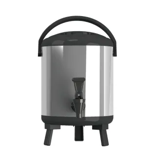 【渥思】日式不鏽鋼保溫保冷茶桶-8公升-質感黑(茶桶.保溫.不鏽鋼)