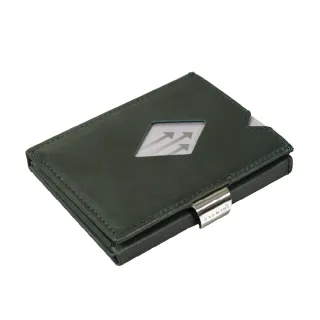 【挪威 EXENTRI】紳士皮夾-經典款-墨綠色(皮夾 錢包 短夾 卡夾 信用卡夾 名片夾 皮夾推薦 RFID 禮物)