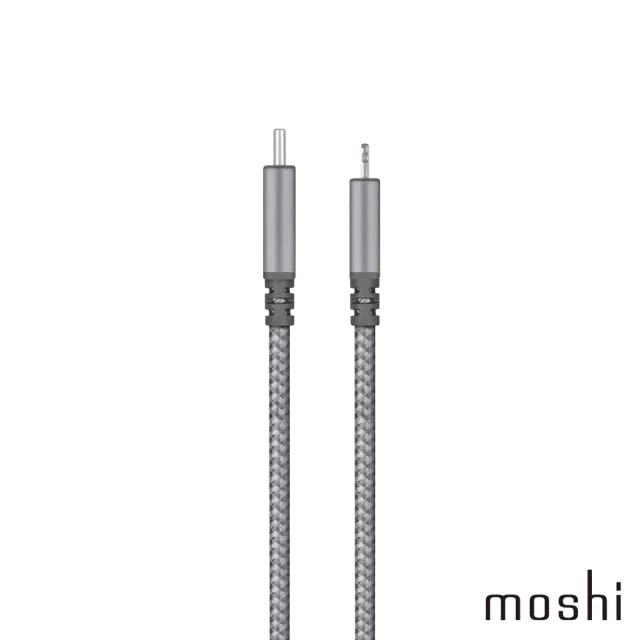 【moshi】Integra 強韌系列USB-C to Lightning 耐用充電／傳輸編織線（0.25 公尺）