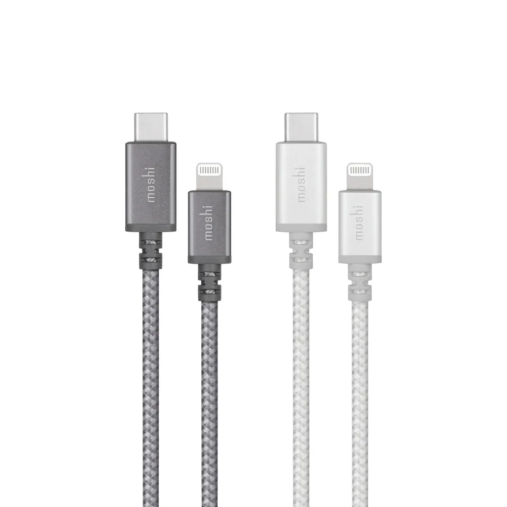 【moshi】Integra 強韌系列USB-C to Lightning 充電線 傳輸編織線（1.2 公尺）(iPhone充電線)