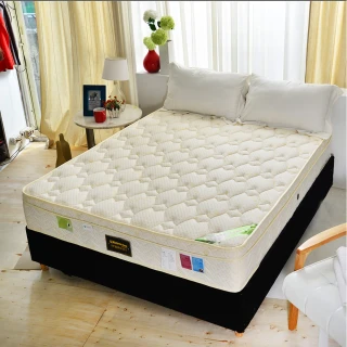 【睡芝寶】三線天絲棉涼感抗菌+護腰型硬式獨立筒床墊(雙人5尺-護腰床)