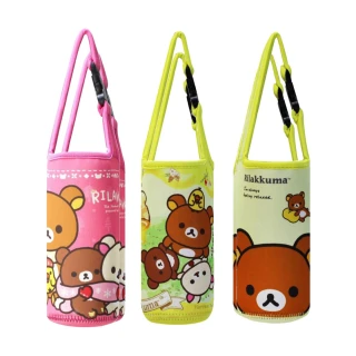 【Rilakkuma】拉拉熊 懶懶熊 扣環式 環保提袋 飲料袋 水壺袋 杯套杯袋 潛水布(任選兩入)