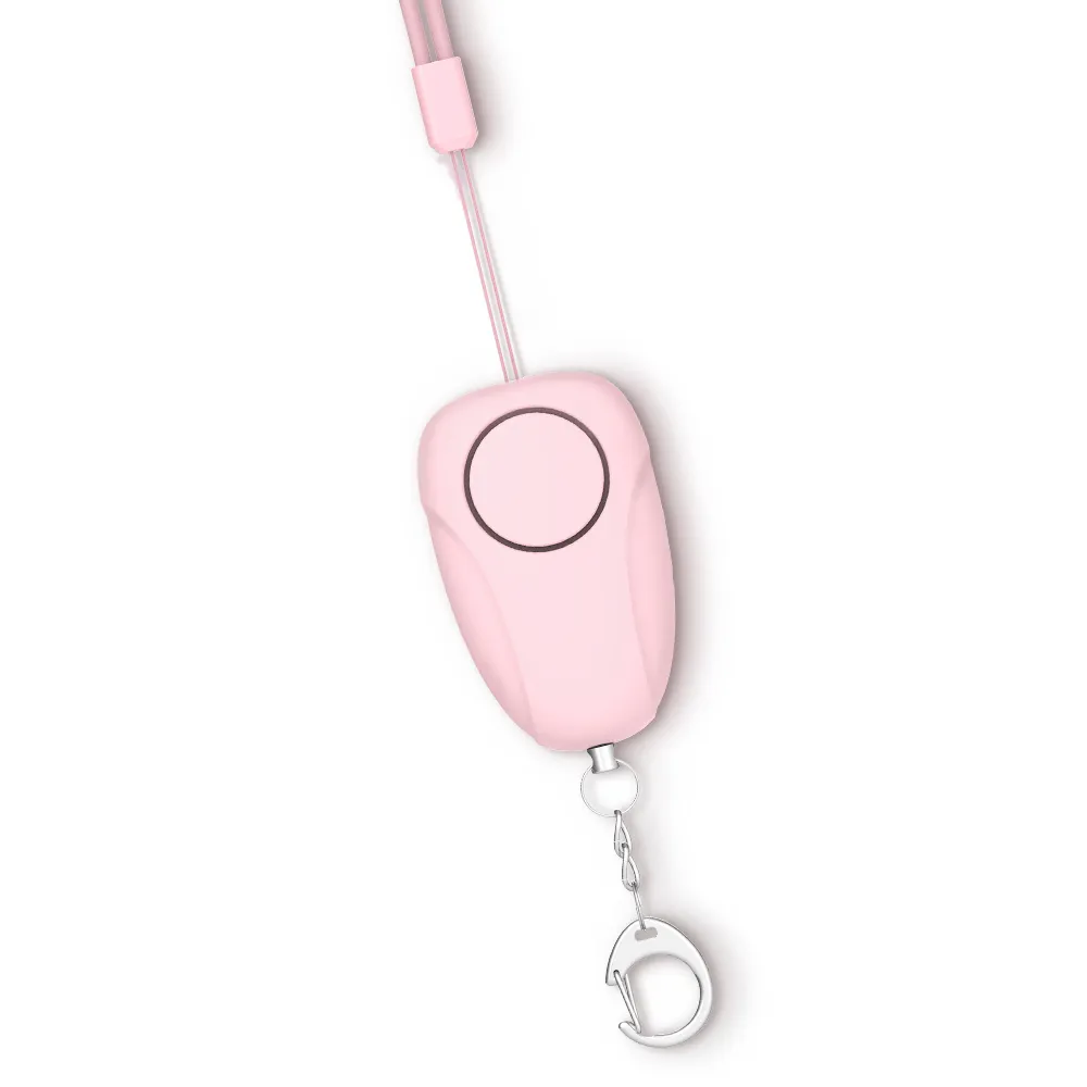 【e-Kit 逸奇】充電款馬卡龍粉色雙聲隨身警報器吊飾(KS-X86)