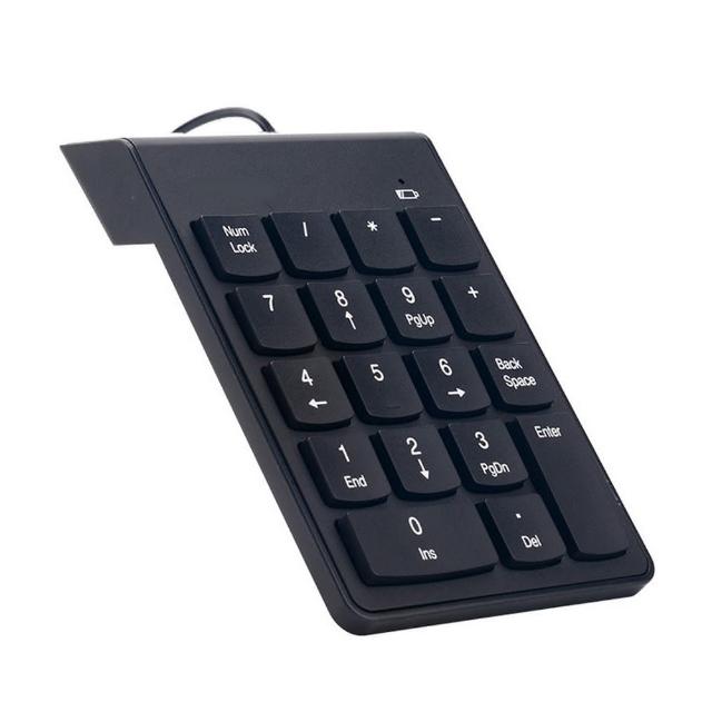 【LineQ】Mini 有線USB數字鍵盤小鍵盤UK07 帶線鍵盤 會計鍵盤