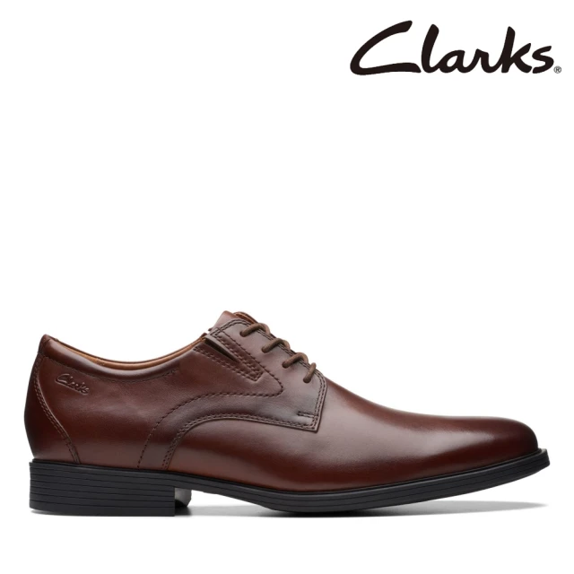 Clarks 男鞋 Whiddon Cap 寬楦設計素面德比鞋 皮鞋 紳士鞋(CLM74473D)