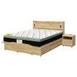 【IHouse】品田 房間4件組 雙人5尺(床頭箱、收納抽屜+掀床底、床墊、床頭櫃)