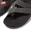 【FitFlop】SLING WEAVE TOE POST織帶夾腳涼鞋-男(黑白色)
