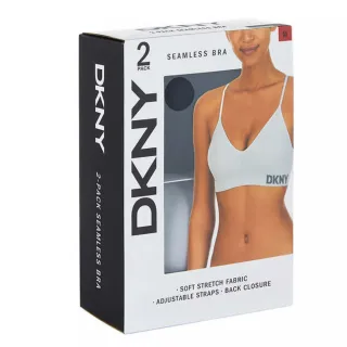 【DKNY】DKNY Ladies’ Seamless 無縫線胸罩(2件組 深藍+灰)