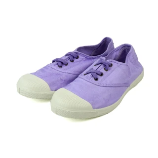 【Natural World】西班牙手工素色綁帶帆布鞋 薰衣草紫(102E-PUR)