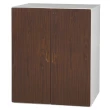 【時尚屋】三層式開門鋼木櫃兩色可選(木紋色Y107-10、胡桃色Y110-3)