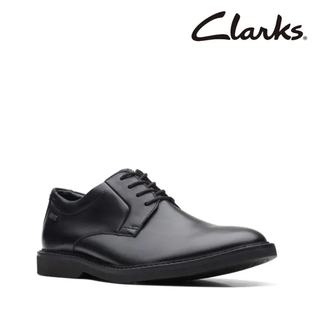 【Clarks】男鞋Atticus LT Lo GTX全新升級GTX防水正裝休閒鞋 皮鞋(CLM61226D)