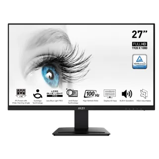 【MSI 微星】PRO MP273A 27型 IPS 100Hz 平面美型螢幕(內建喇叭/TUV護眼)