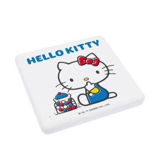 【收納王妃】三麗鷗 Sanrio Hello Kitty珪藻土杯墊2入組 矽藻土 硅藻土(10x10cm)