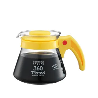 【Tiamo】耐熱玻璃壺360cc-黃色(HG2294Y)