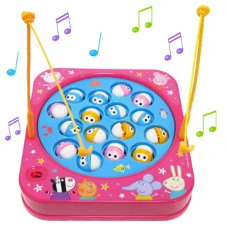【TDL】粉紅豬小妹佩佩豬音樂釣魚玩具組 012387