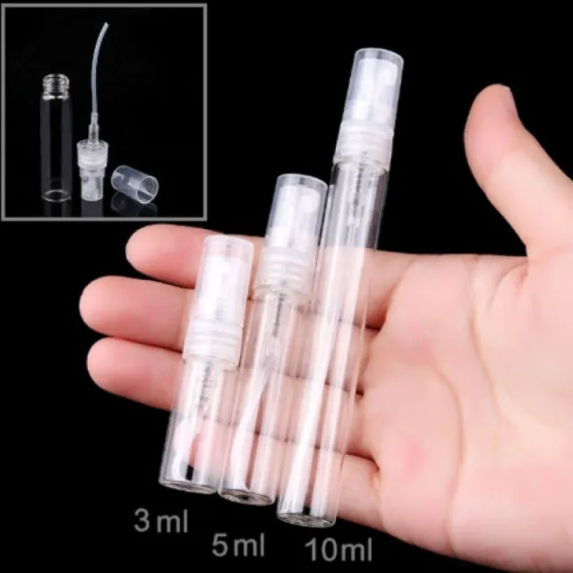 【MYBeauty】15入旅行便攜液體噴霧玻璃分裝瓶10mL(香水分裝小噴瓶/玻璃分裝/旅用分裝罐/按壓式噴霧瓶)