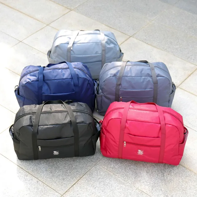 【WEEKEIGHT】可登機防潑水耐磨耐用旅行袋(小/行李箱拉桿適用)