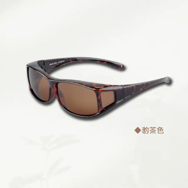 【TAI LI 太力】買一送一 台灣製套鏡式抗UV偏光太陽眼鏡墨鏡組#2111 贈時尚眼鏡盒 眼鏡布共2入組