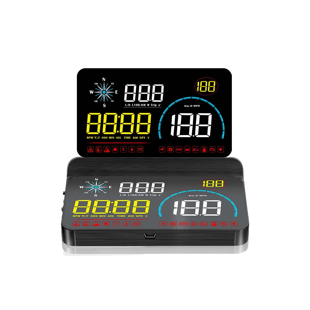 【FLYone】RM-H33 HUD GPS測速提醒+OBD2 雙系統多功能汽車抬頭顯示器