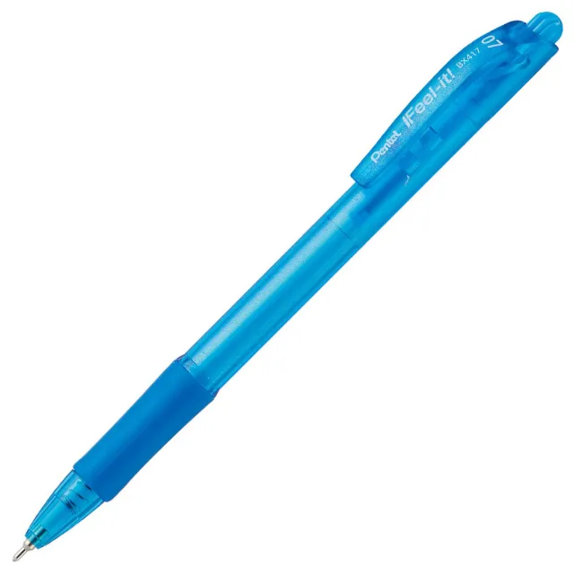 【Pentel 飛龍】BX-417 輕油性自動原子筆 0.7(12支入)