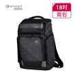【eminent 萬國通路】18吋 質感黑色系商務後背包 S1130(黑色)